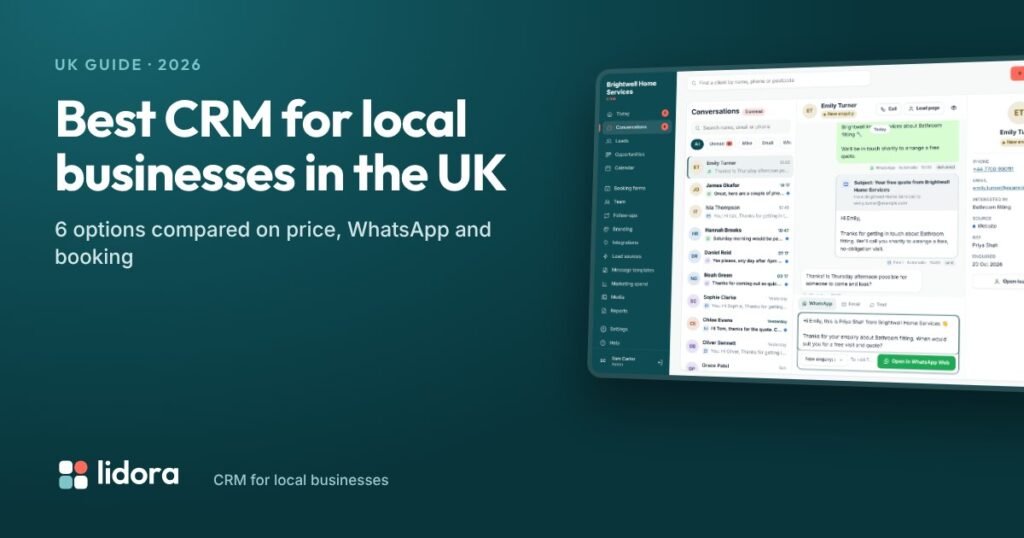 Best CRM for local businesses in the UK in 2026