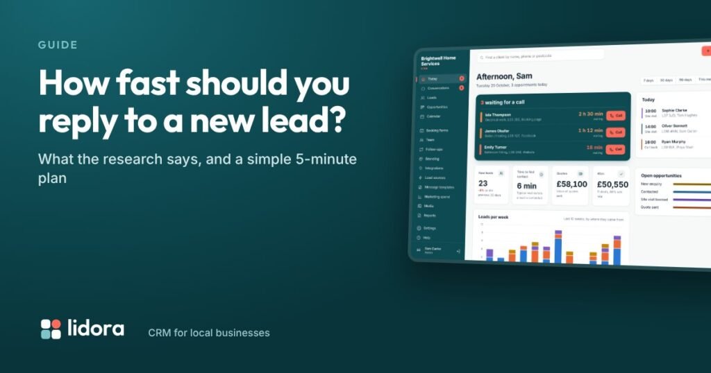 How fast should a local business respond to a new lead